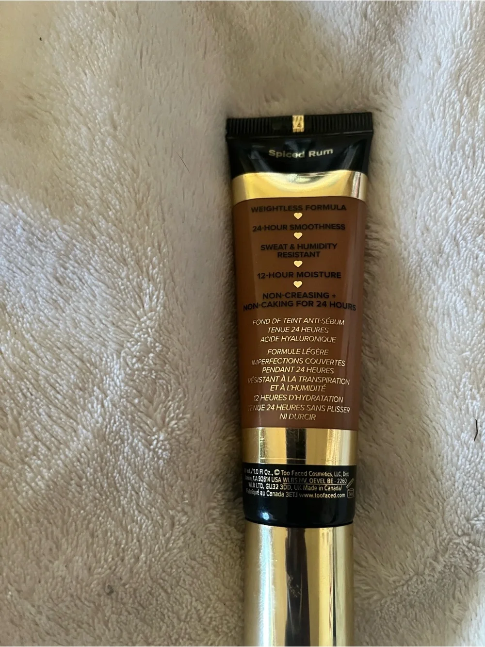 Too Faced Born This Way Soft Matte Foundation - Brown with Gold Accents